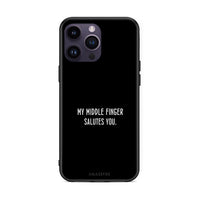 Thumbnail for iPhone 14 Pro Salute θήκη από τη Smartfits με σχέδιο στο πίσω μέρος και μαύρο περίβλημα | Smartphone case with colorful back and black bezels by Smartfits