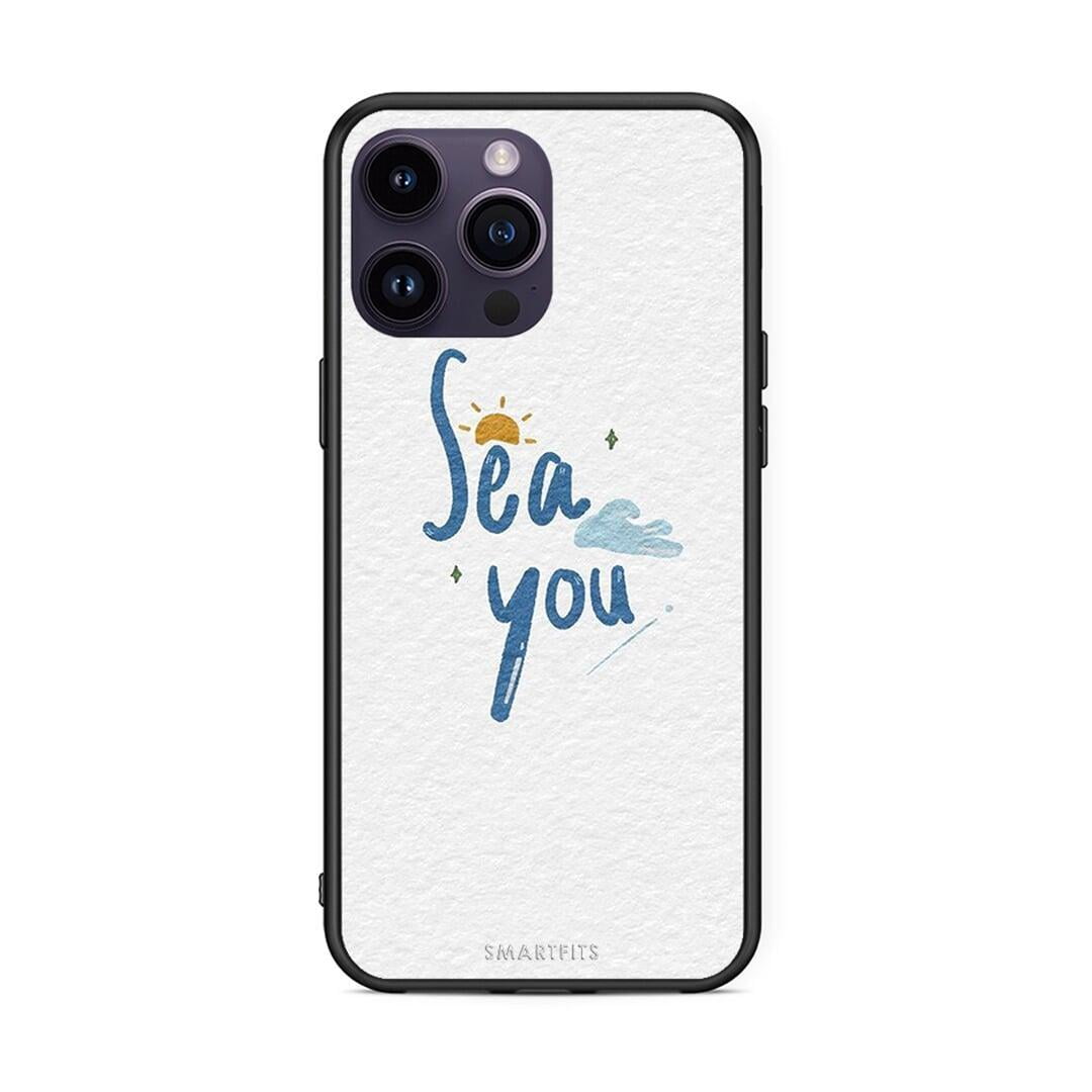 iPhone 14 Pro Sea You Θήκη από τη Smartfits με σχέδιο στο πίσω μέρος και μαύρο περίβλημα | Smartphone case with colorful back and black bezels by Smartfits