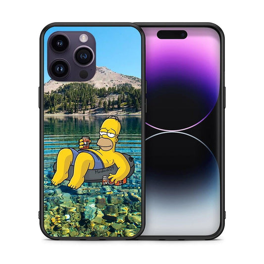 Θήκη iPhone 14 Pro Summer Happiness από τη Smartfits με σχέδιο στο πίσω μέρος και μαύρο περίβλημα | iPhone 14 Pro Summer Happiness case with colorful back and black bezels
