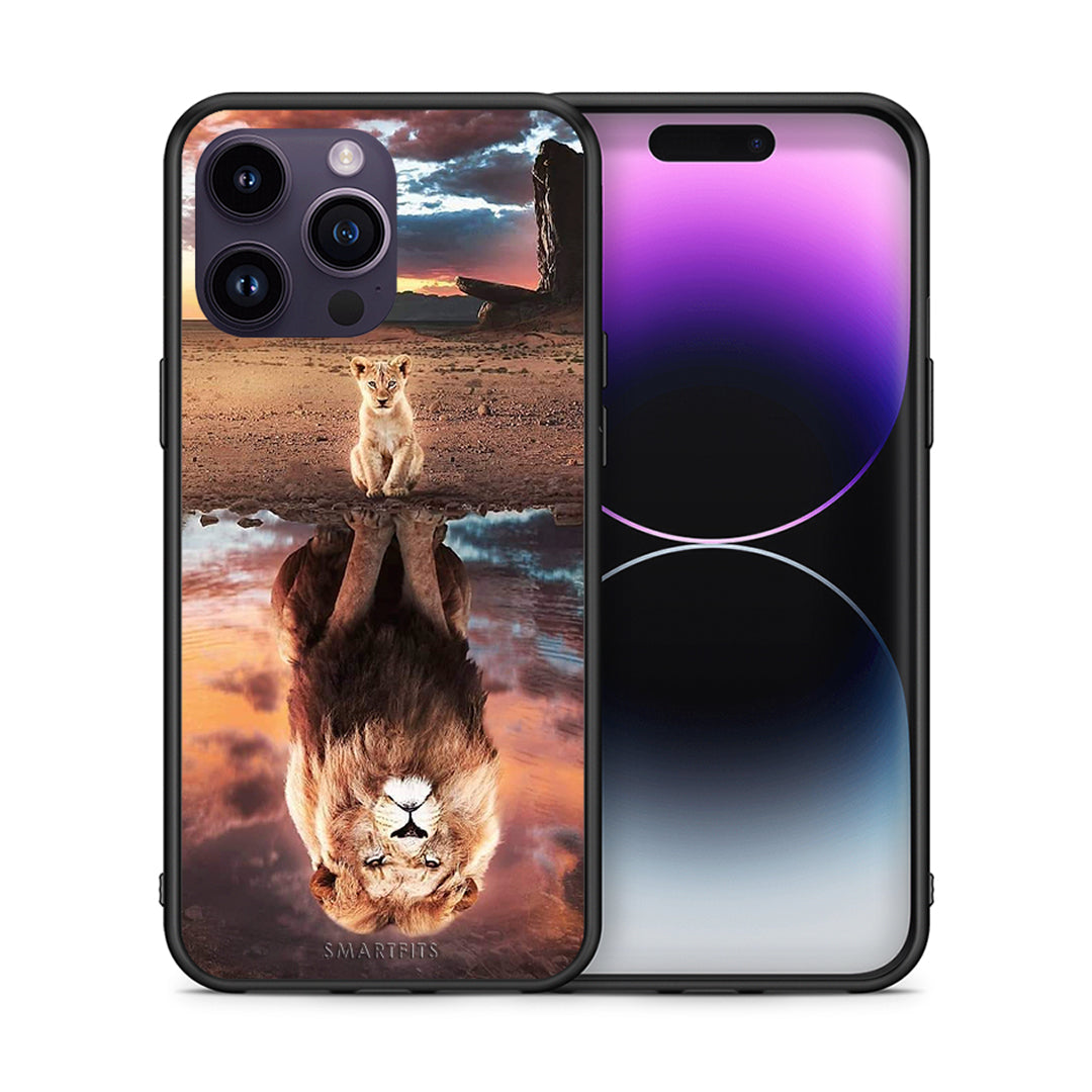Θήκη Αγίου Βαλεντίνου iPhone 14 Pro Sunset Dreams από τη Smartfits με σχέδιο στο πίσω μέρος και μαύρο περίβλημα | iPhone 14 Pro Sunset Dreams case with colorful back and black bezels