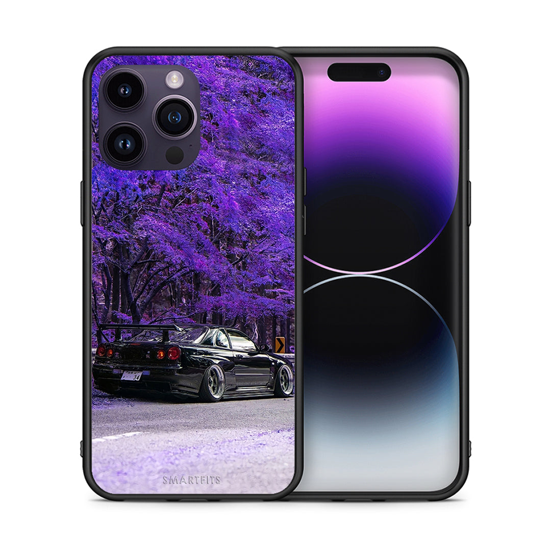 Θήκη Αγίου Βαλεντίνου iPhone 15 Pro Super Car από τη Smartfits με σχέδιο στο πίσω μέρος και μαύρο περίβλημα | iPhone 15 Pro Super Car case with colorful back and black bezels