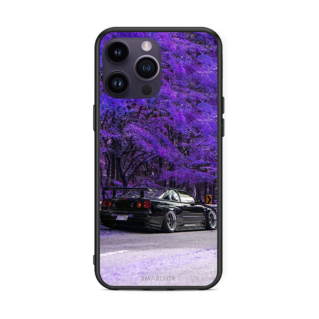 iPhone 15 Pro Super Car Θήκη Αγίου Βαλεντίνου από τη Smartfits με σχέδιο στο πίσω μέρος και μαύρο περίβλημα | Smartphone case with colorful back and black bezels by Smartfits