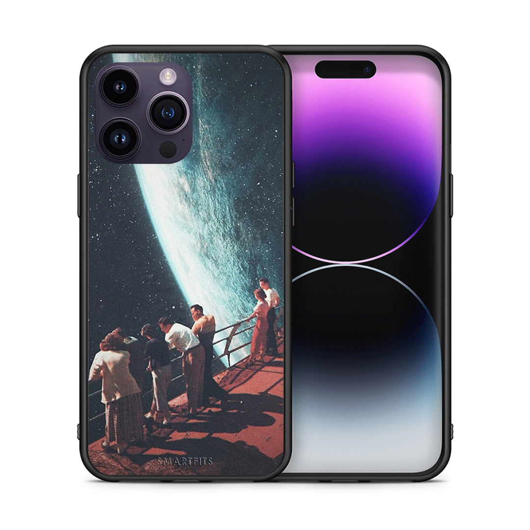 Θήκη iPhone 14 Pro Surreal View από τη Smartfits με σχέδιο στο πίσω μέρος και μαύρο περίβλημα | iPhone 14 Pro Surreal View case with colorful back and black bezels