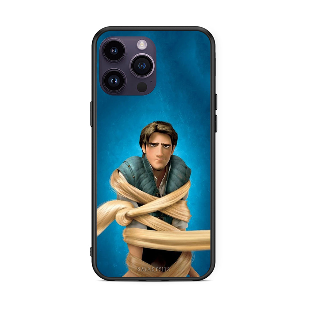 iPhone 15 Pro Tangled 1 Θήκη Αγίου Βαλεντίνου από τη Smartfits με σχέδιο στο πίσω μέρος και μαύρο περίβλημα | Smartphone case with colorful back and black bezels by Smartfits