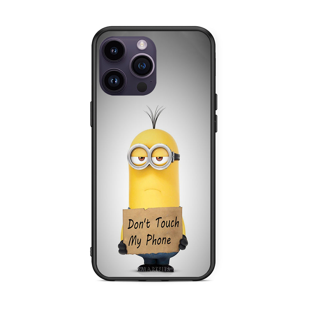 4 - iPhone 15 Pro Minion Text case, cover, bumper