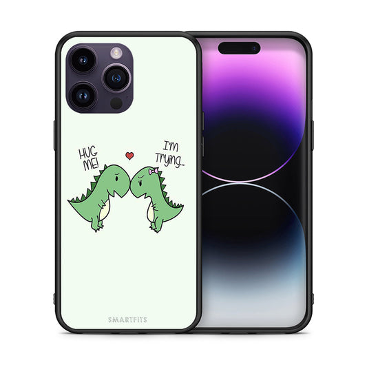 Θήκη iPhone 14 Pro Rex Valentine από τη Smartfits με σχέδιο στο πίσω μέρος και μαύρο περίβλημα | iPhone 14 Pro Rex Valentine case with colorful back and black bezels