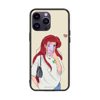 Thumbnail for iPhone 15 Pro Walking Mermaid Θήκη από τη Smartfits με σχέδιο στο πίσω μέρος και μαύρο περίβλημα | Smartphone case with colorful back and black bezels by Smartfits
