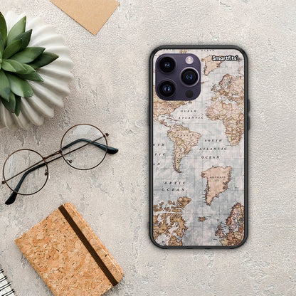 World Map - iPhone 15 Pro θήκη