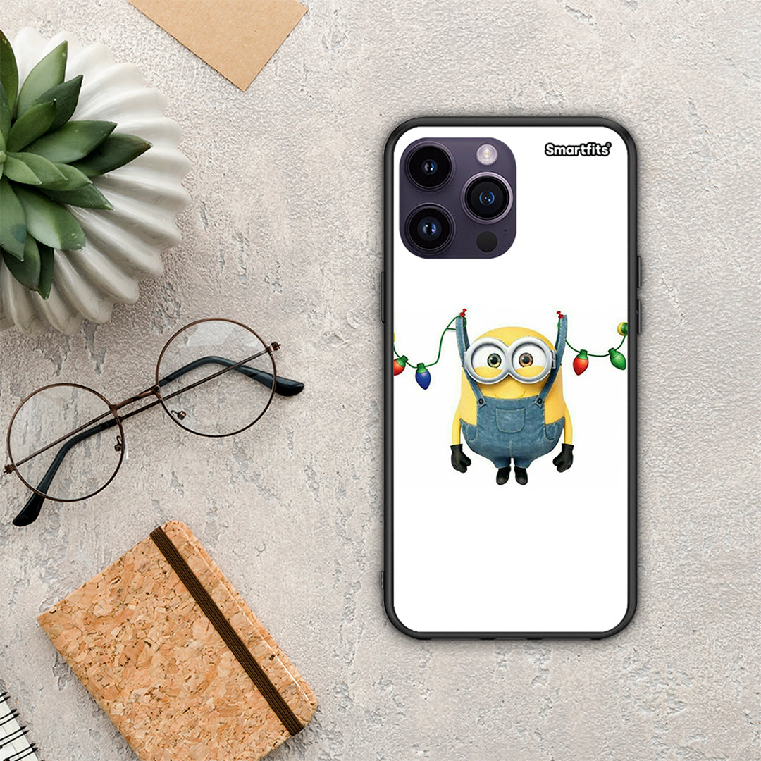 Xmas Minion Lights - iPhone 14 Pro θήκη