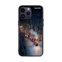 Thumbnail for iPhone 14 Pro Xmas Train θήκη από τη Smartfits με σχέδιο στο πίσω μέρος και μαύρο περίβλημα | Smartphone case with colorful back and black bezels by Smartfits