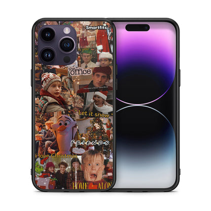 Θήκη iPhone 14 Pro Xmas Wishes από τη Smartfits με σχέδιο στο πίσω μέρος και μαύρο περίβλημα | iPhone 14 Pro Xmas Wishes case with colorful back and black bezels