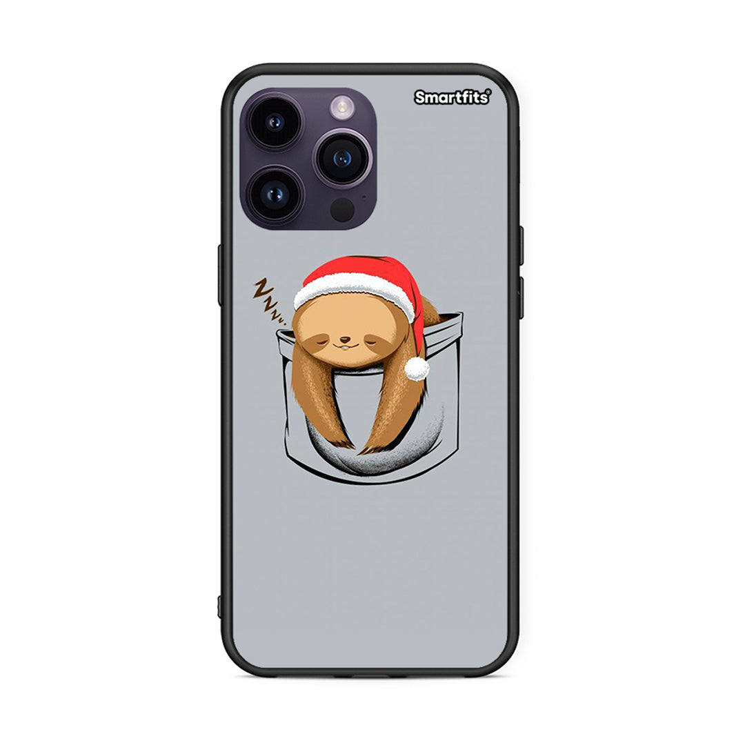 iPhone 14 Pro Xmas Zzzz θήκη από τη Smartfits με σχέδιο στο πίσω μέρος και μαύρο περίβλημα | Smartphone case with colorful back and black bezels by Smartfits