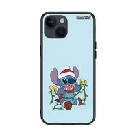 Thumbnail for iPhone 14 Santa Stich θήκη από τη Smartfits με σχέδιο στο πίσω μέρος και μαύρο περίβλημα | Smartphone case with colorful back and black bezels by Smartfits