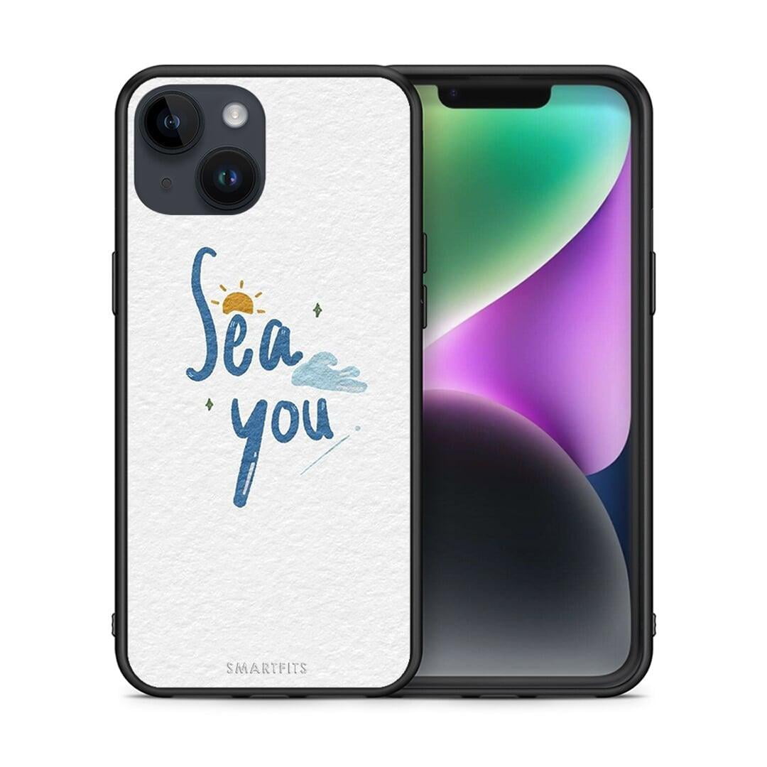 Θήκη iPhone 14 Sea You από τη Smartfits με σχέδιο στο πίσω μέρος και μαύρο περίβλημα | iPhone 14 Sea You case with colorful back and black bezels