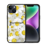 Thumbnail for Θήκη iPhone 14 Summer Daisies από τη Smartfits με σχέδιο στο πίσω μέρος και μαύρο περίβλημα | iPhone 14 Summer Daisies case with colorful back and black bezels