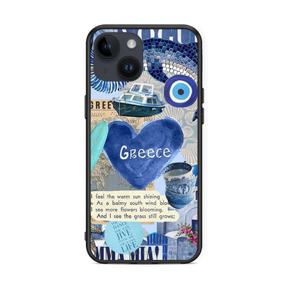 iPhone 14 Summer In Greece Θήκη από τη Smartfits με σχέδιο στο πίσω μέρος και μαύρο περίβλημα | Smartphone case with colorful back and black bezels by Smartfits