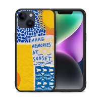 Thumbnail for Θήκη iPhone 15 Sunset Memories από τη Smartfits με σχέδιο στο πίσω μέρος και μαύρο περίβλημα | iPhone 15 Sunset Memories case with colorful back and black bezels