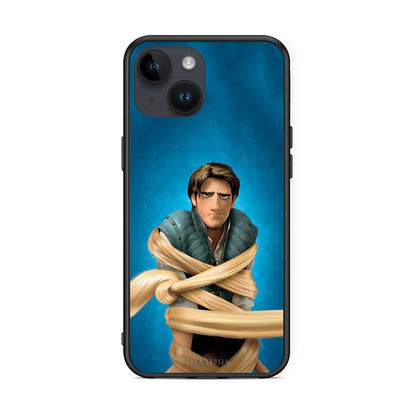 iPhone 15 Tangled 1 Θήκη Αγίου Βαλεντίνου από τη Smartfits με σχέδιο στο πίσω μέρος και μαύρο περίβλημα | Smartphone case with colorful back and black bezels by Smartfits