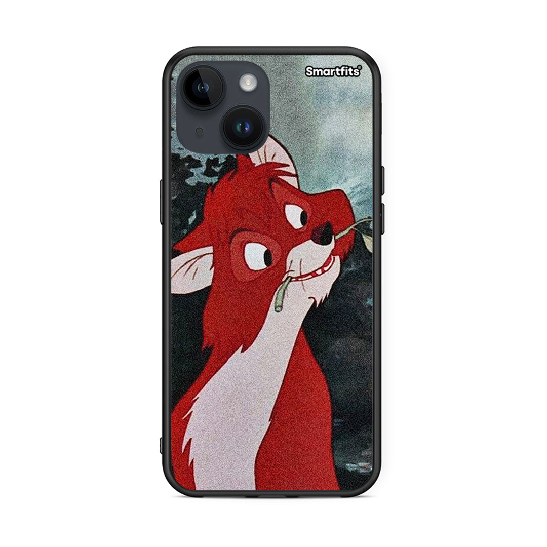 iPhone 14 Tod And Vixey Love 1 θήκη από τη Smartfits με σχέδιο στο πίσω μέρος και μαύρο περίβλημα | Smartphone case with colorful back and black bezels by Smartfits