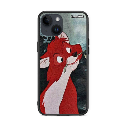 iPhone 14 Tod And Vixey Love 1 θήκη από τη Smartfits με σχέδιο στο πίσω μέρος και μαύρο περίβλημα | Smartphone case with colorful back and black bezels by Smartfits