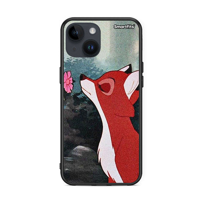 iPhone 15 Tod And Vixey Love 2 θήκη από τη Smartfits με σχέδιο στο πίσω μέρος και μαύρο περίβλημα | Smartphone case with colorful back and black bezels by Smartfits