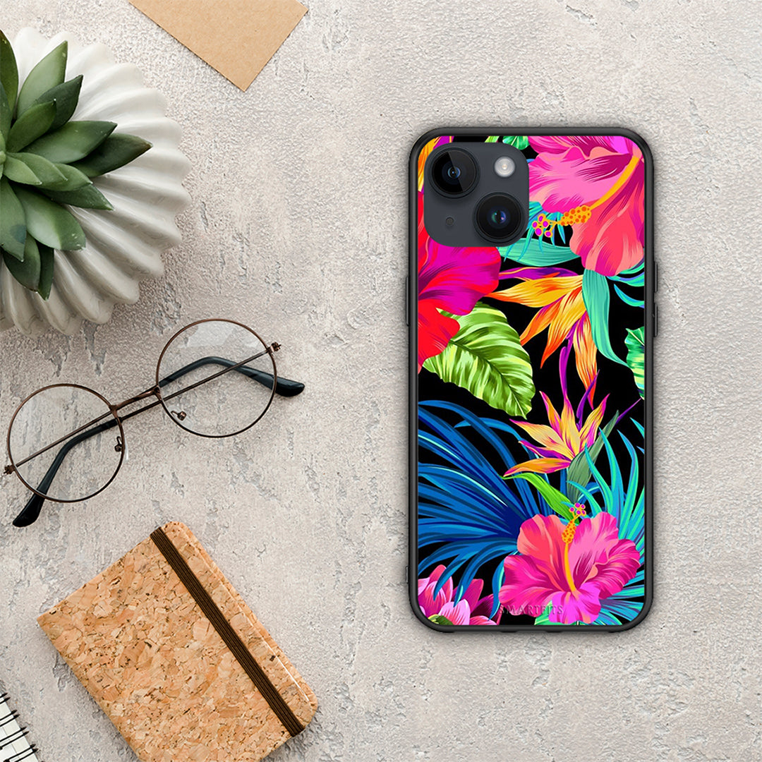 Tropical Flowers - iPhone 15 θήκη