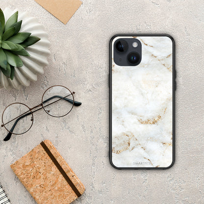 White Gold Marble - iPhone 14 θήκη