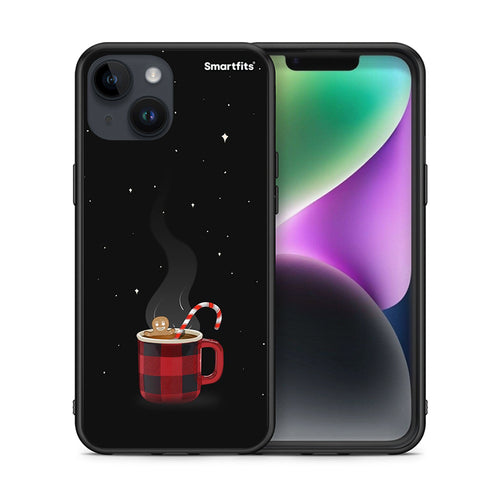 Θήκη iPhone 15 Xmas Bathing από τη Smartfits με σχέδιο στο πίσω μέρος και μαύρο περίβλημα | iPhone 15 Xmas Bathing case with colorful back and black bezels