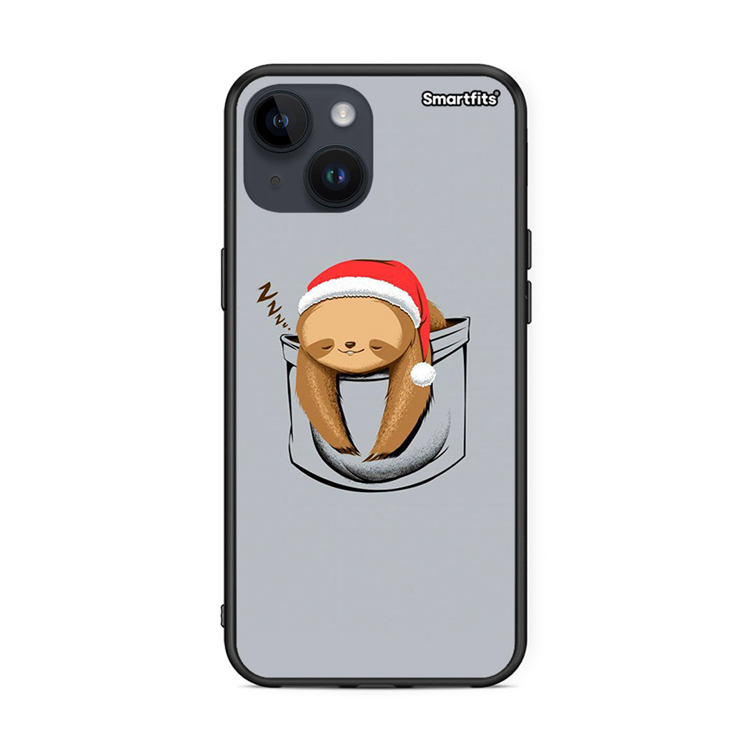 iPhone 14 Xmas Zzzz θήκη από τη Smartfits με σχέδιο στο πίσω μέρος και μαύρο περίβλημα | Smartphone case with colorful back and black bezels by Smartfits