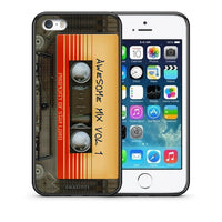 Thumbnail for Θήκη iPhone 5/5s/SE Awesome Mix από τη Smartfits με σχέδιο στο πίσω μέρος και μαύρο περίβλημα | iPhone 5/5s/SE Awesome Mix case with colorful back and black bezels