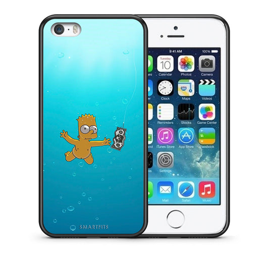 Θήκη iPhone 5/5s/SE Chasing Money από τη Smartfits με σχέδιο στο πίσω μέρος και μαύρο περίβλημα | iPhone 5/5s/SE Chasing Money case with colorful back and black bezels