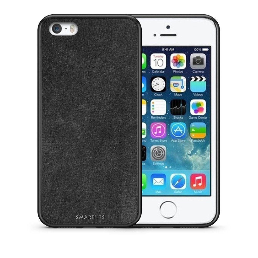 Θήκη iPhone 5/5s/SE Black Slate Color από τη Smartfits με σχέδιο στο πίσω μέρος και μαύρο περίβλημα | iPhone 5/5s/SE Black Slate Color case with colorful back and black bezels