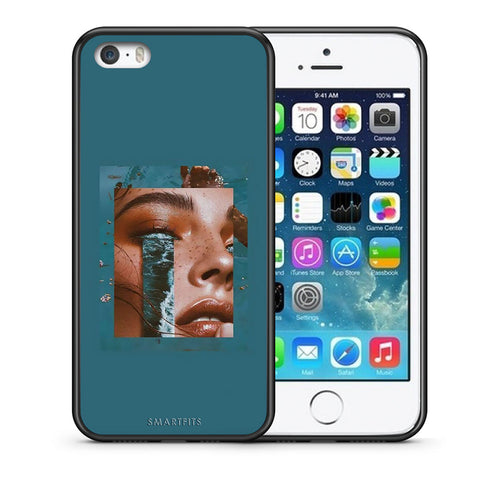 Θήκη iPhone 5/5s/SE Cry An Ocean από τη Smartfits με σχέδιο στο πίσω μέρος και μαύρο περίβλημα | iPhone 5/5s/SE Cry An Ocean case with colorful back and black bezels