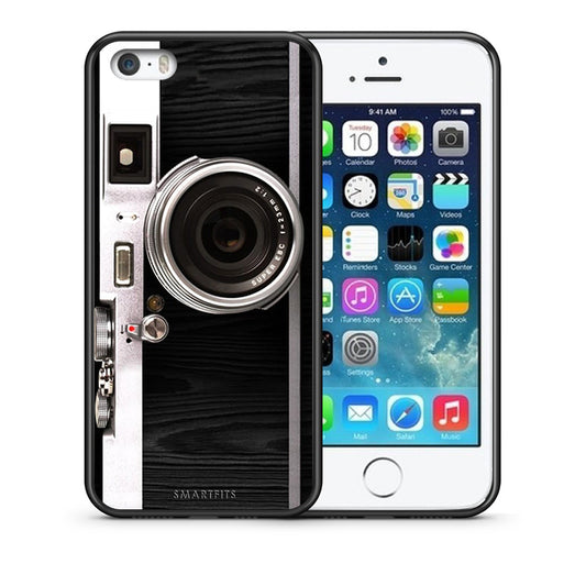 Θήκη iPhone 5/5s/SE Emily In Paris από τη Smartfits με σχέδιο στο πίσω μέρος και μαύρο περίβλημα | iPhone 5/5s/SE Emily In Paris case with colorful back and black bezels