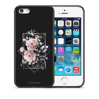 Thumbnail for Θήκη iPhone 5/5s/SE Frame Flower από τη Smartfits με σχέδιο στο πίσω μέρος και μαύρο περίβλημα | iPhone 5/5s/SE Frame Flower case with colorful back and black bezels