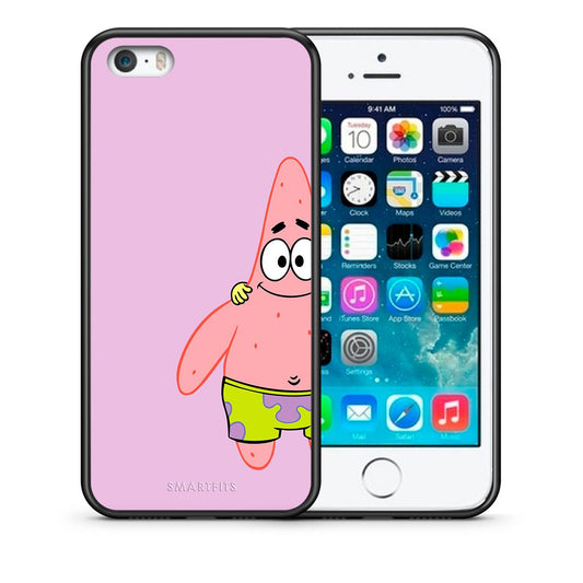 Θήκη iPhone 5/5s/SE  Friends Patrick από τη Smartfits με σχέδιο στο πίσω μέρος και μαύρο περίβλημα | iPhone 5/5s/SE  Friends Patrick case with colorful back and black bezels