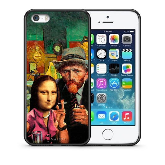 Θήκη iPhone 5/5s/SE Funny Art από τη Smartfits με σχέδιο στο πίσω μέρος και μαύρο περίβλημα | iPhone 5/5s/SE Funny Art case with colorful back and black bezels