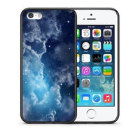 Thumbnail for Θήκη iPhone 5/5s/SE Blue Sky Galaxy από τη Smartfits με σχέδιο στο πίσω μέρος και μαύρο περίβλημα | iPhone 5/5s/SE Blue Sky Galaxy case with colorful back and black bezels