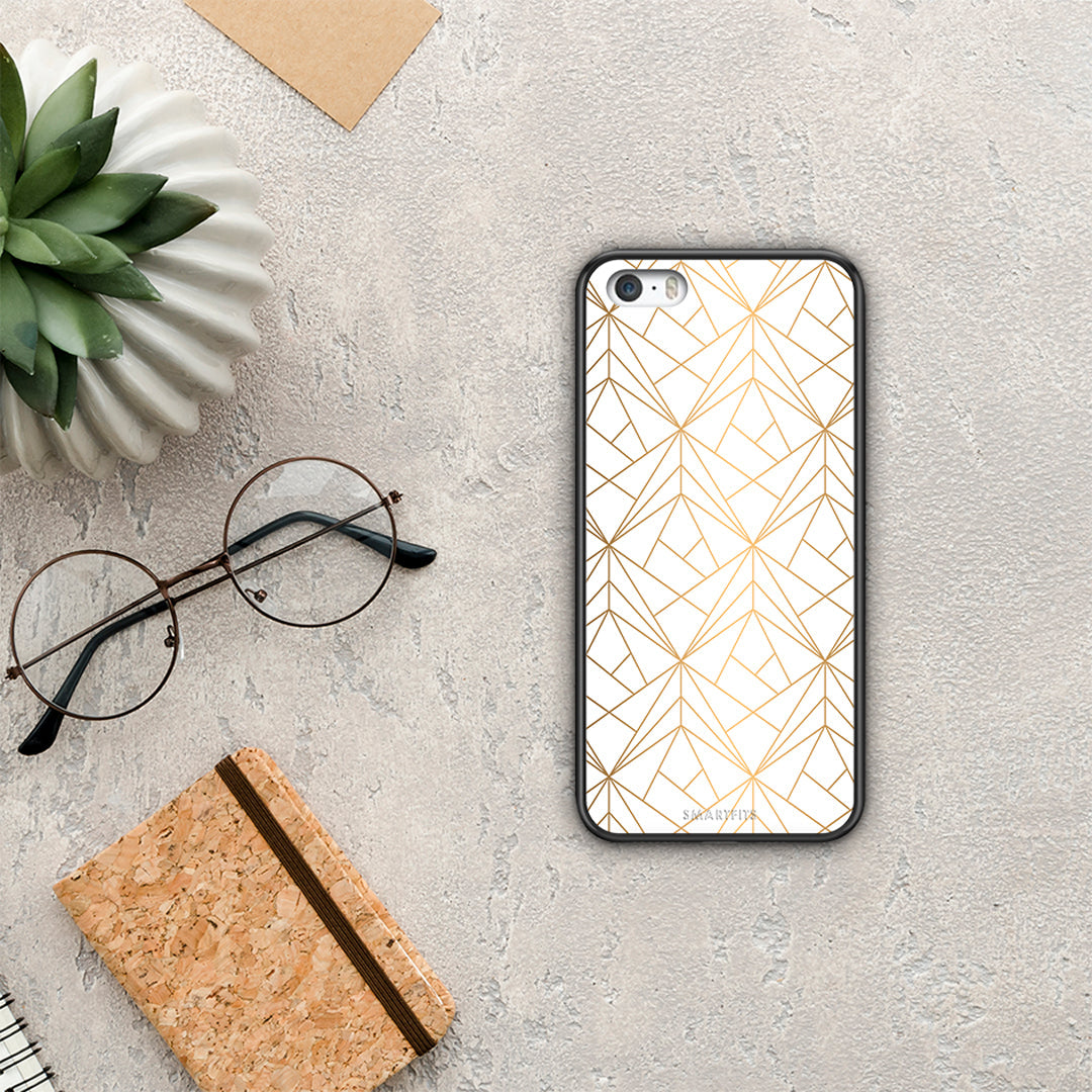 Geometric Luxury White - iPhone 5 / 5s / SE θήκη