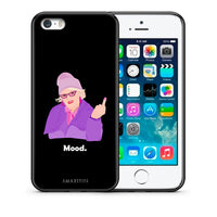 Thumbnail for Θήκη iPhone 5/5s/SE Grandma Mood Black από τη Smartfits με σχέδιο στο πίσω μέρος και μαύρο περίβλημα | iPhone 5/5s/SE Grandma Mood Black case with colorful back and black bezels