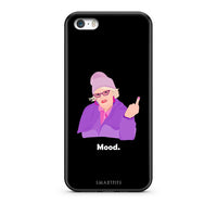 Thumbnail for iPhone 5/5s/SE Grandma Mood Black θήκη από τη Smartfits με σχέδιο στο πίσω μέρος και μαύρο περίβλημα | Smartphone case with colorful back and black bezels by Smartfits