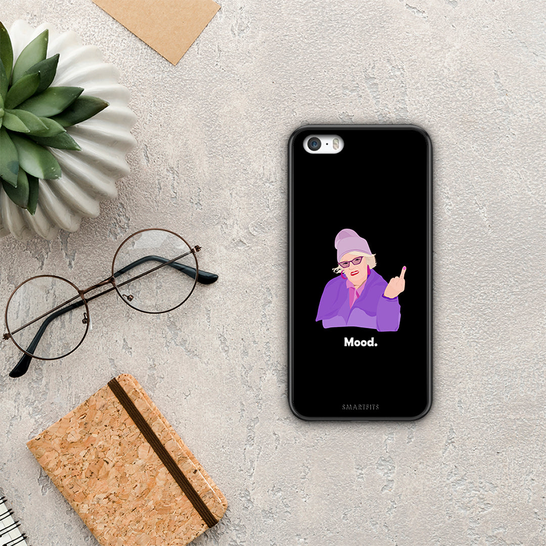 Grandma Mood Black - iPhone 5 / 5s / SE θήκη