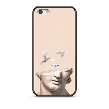 iPhone 5/5s/SE In Love θήκη από τη Smartfits με σχέδιο στο πίσω μέρος και μαύρο περίβλημα | Smartphone case with colorful back and black bezels by Smartfits