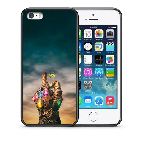 Θήκη iPhone 5/5s/SE Infinity Snap από τη Smartfits με σχέδιο στο πίσω μέρος και μαύρο περίβλημα | iPhone 5/5s/SE Infinity Snap case with colorful back and black bezels