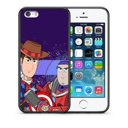 Θήκη iPhone 5/5s/SE Infinity Story από τη Smartfits με σχέδιο στο πίσω μέρος και μαύρο περίβλημα | iPhone 5/5s/SE Infinity Story case with colorful back and black bezels