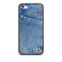 Thumbnail for iPhone 5/5s/SE Jeans Pocket θήκη από τη Smartfits με σχέδιο στο πίσω μέρος και μαύρο περίβλημα | Smartphone case with colorful back and black bezels by Smartfits
