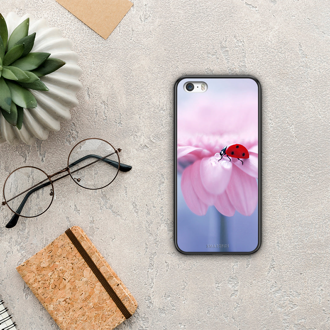 Ladybug Flower - iPhone 5 / 5s / SE θήκη