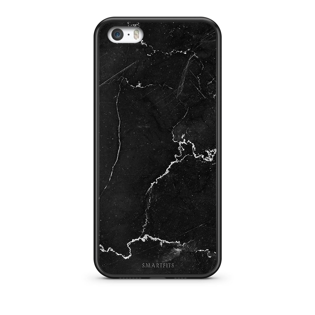 iPhone 5/5s/SE Marble Black θήκη από τη Smartfits με σχέδιο στο πίσω μέρος και μαύρο περίβλημα | Smartphone case with colorful back and black bezels by Smartfits