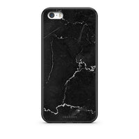 Thumbnail for iPhone 5/5s/SE Marble Black θήκη από τη Smartfits με σχέδιο στο πίσω μέρος και μαύρο περίβλημα | Smartphone case with colorful back and black bezels by Smartfits
