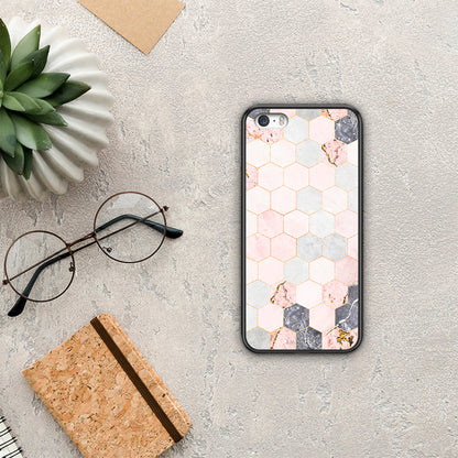 Marble Hexagon Pink - iPhone 5 / 5s / SE θήκη
